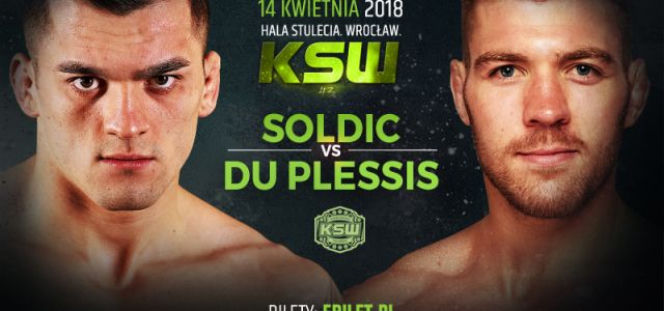 KSW 43 Wrocław - kolejność walk na KSW. Soldić vs. Du Plessis walką wieczoru! 