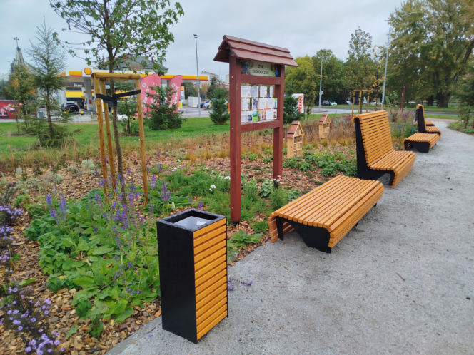 Park kieszonkowy w Siedlcach przy ul. Brzeskiej