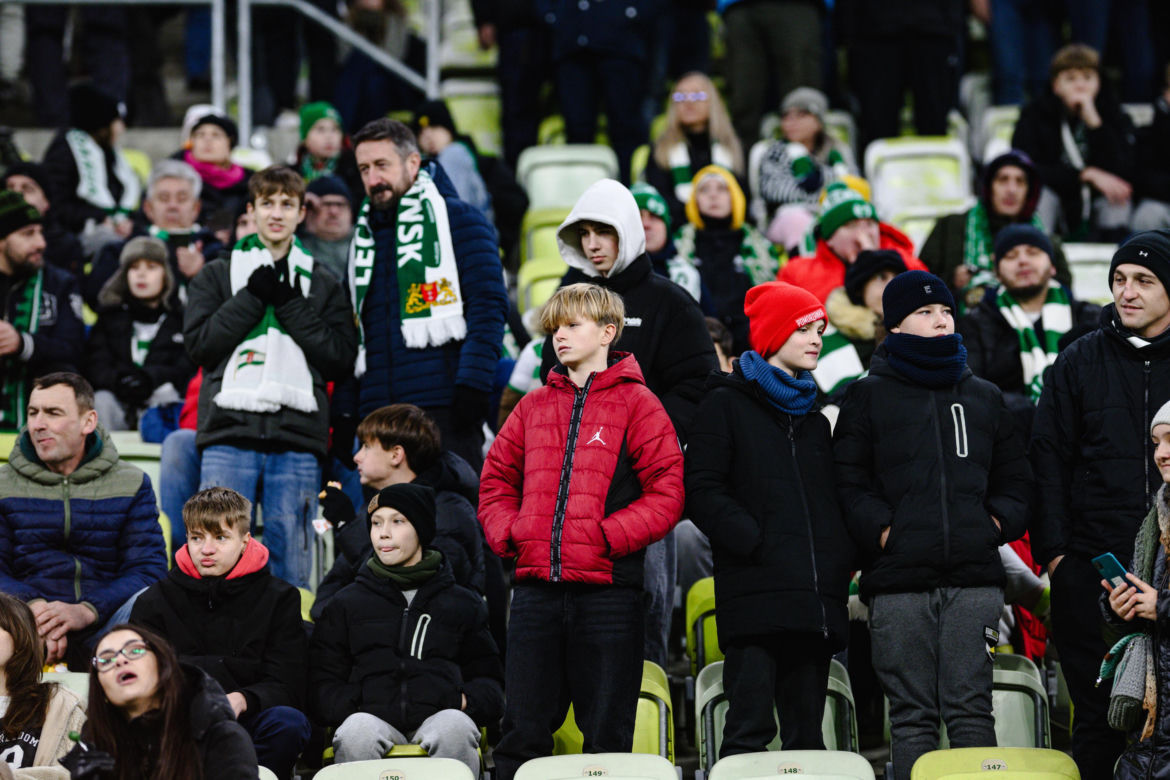Lechia Gdańsk - Górnik Zabrze, zdjęcia kibiców i zawodników z meczu 18, kolejki PKO BP Ekstraklasy