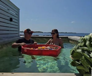 Skiba i młodsza żona znów to zrobili. Wszystko w rajskiej scenerii