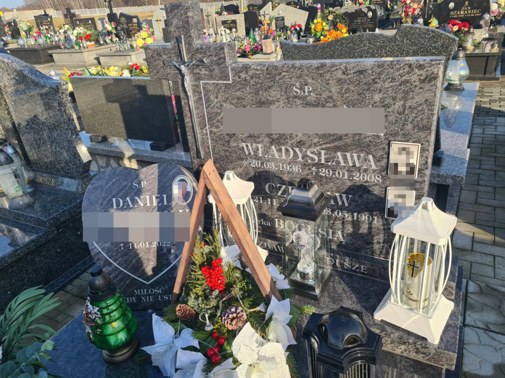 Tragiczna śmierć piłkarza Zacisze Trześń. Grób Daniela [GALERIA]