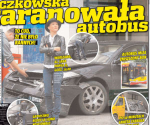 Steczkowska staranowała autobus