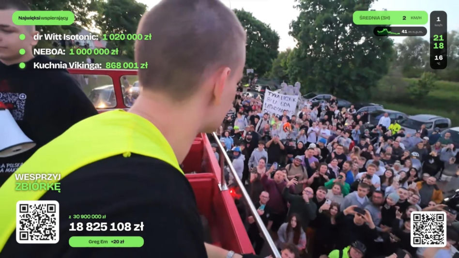 Łatwogang już w Gdańsku! Dojechał tam rowerem z Zakopanego, zbierając 20 MILIONÓW dla chorych dzieci