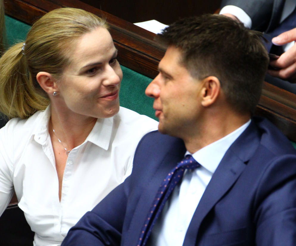 Joanna Schmidt i Ryszard Petru