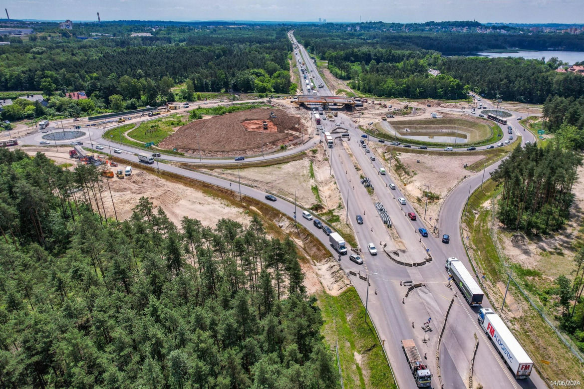 Tak wygląda zagłębiowska część nowej, ekspresowej S1 - czerwiec 2024
