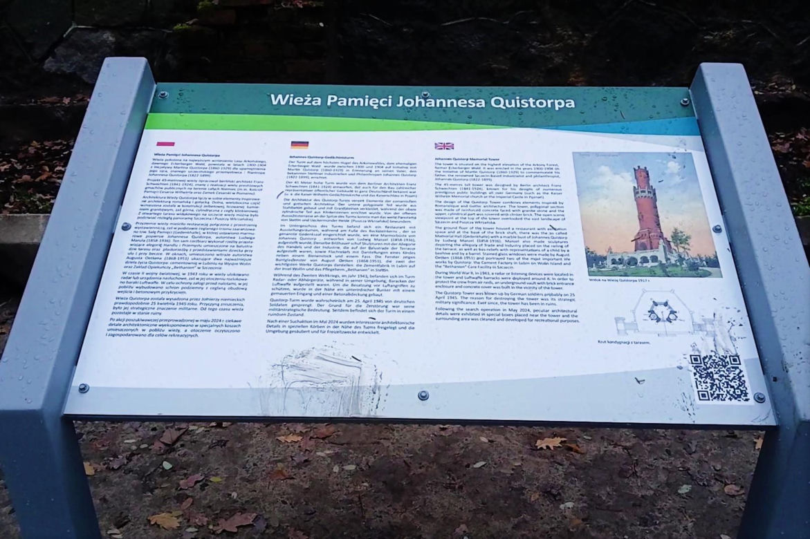 Teren wokół Wieży Quistorpa został uporządkowany