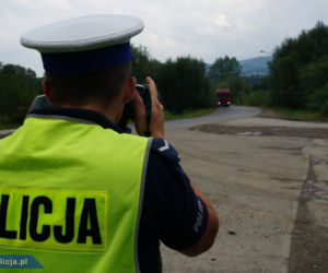 policja, Żywiec, teleobiektyw