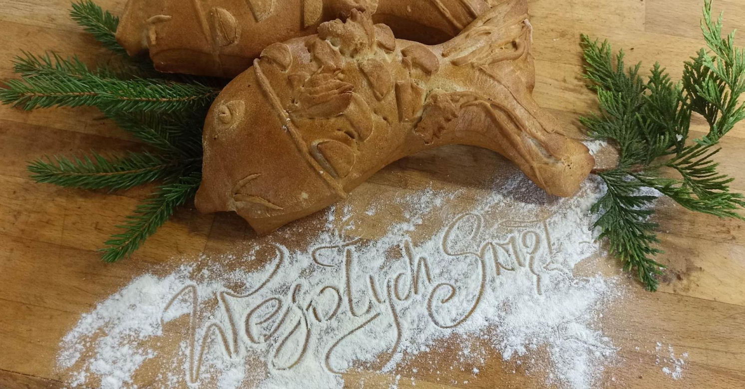 Świąteczna ryba z chleba