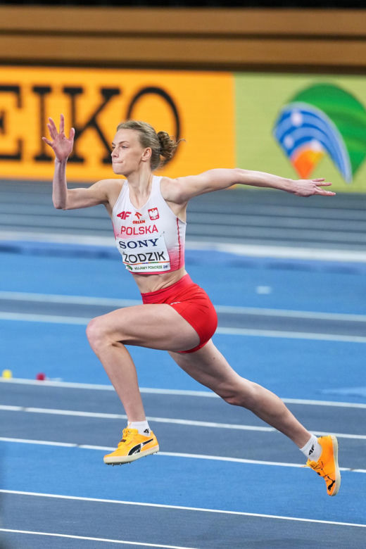 Maria Żodzik podczas Halowych Mistrzostw Świata w Lekkoatletyce Kujawy Pomorze 26 w Toruniu