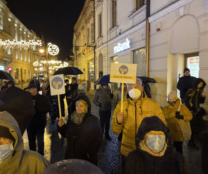 Lex TVN. Protest mieszkańców Nowego Sącza