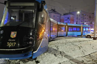 Wrocław. Pościg i wypadek z udziałem tramwaju