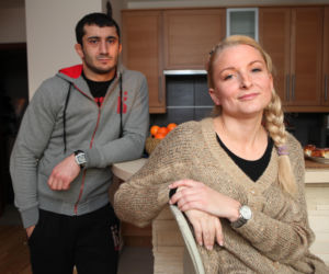 Mamed Chalidow z żoną Ewą