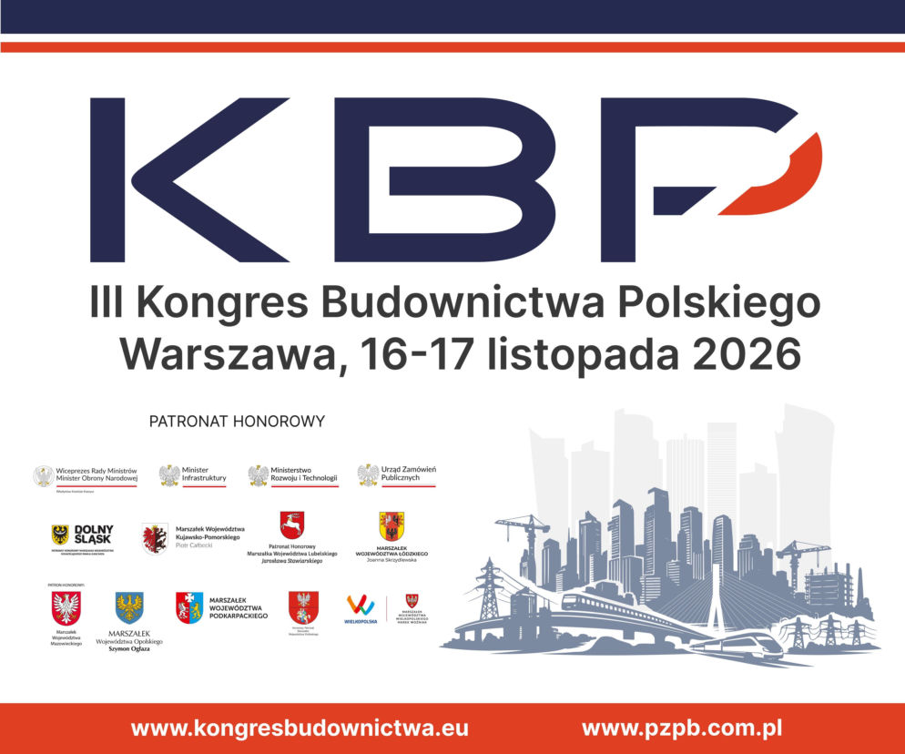 Plakat III Kongresu Budownictwa Polskiego w Warszawie. O szczegółach wydarzenia przeczytasz na Muratordom.