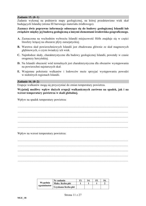 Matura 2020: Geografia. ARKUSZ CKE z geografii odpowiedzi z egzaminu 19.06.2020