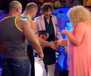 Burneika i Pudzianowski dali prezent Gessler