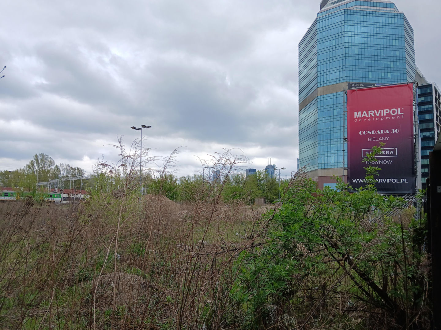 Przyszła lokalizacja inwestycji mieszkaniowej Aleje 138 w Warszawie