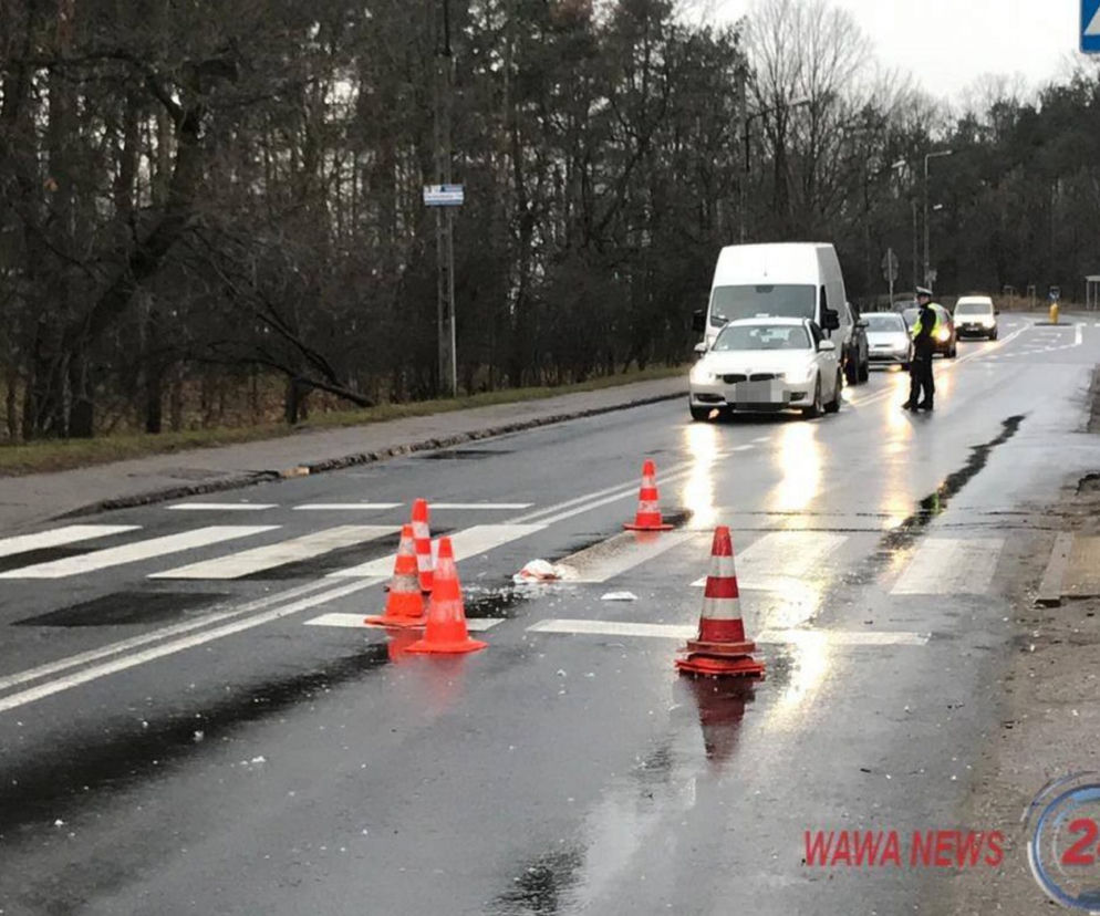 Wypadek na ul.Klasyków w Warszawie