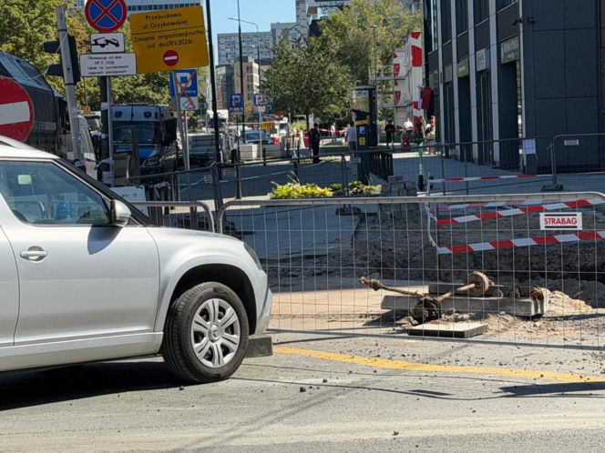 Niewybuch w centrum Warszawy