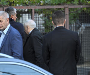 Jarosław Kaczyński w swoim domu na warszawskim Żoliborzu