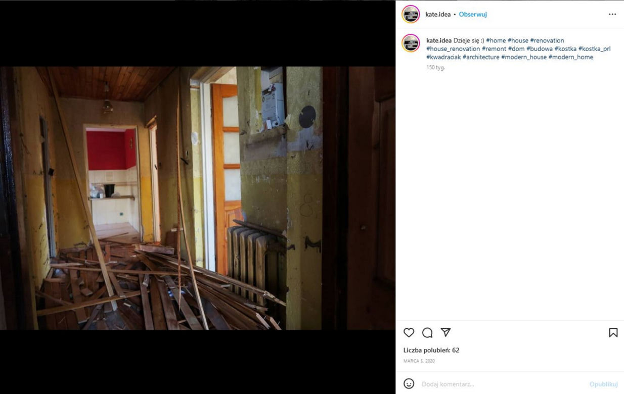 Dom kostka z PRL przed i po metamorfozie. 3 lata temu rudera, a teraz wygląda jak luksusowy dom z okładki magazynu
