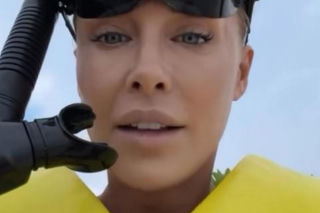 Małgorzata Rozenek i Radosław Majdan nurkują  Malediwach