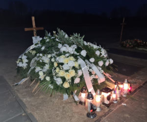 Grób Bartłomieja, który zginął, wracając ze świątecznej imprezy