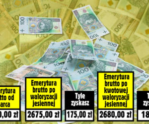 Jesienna Waloryzacja 7 proc. plus 180 zł