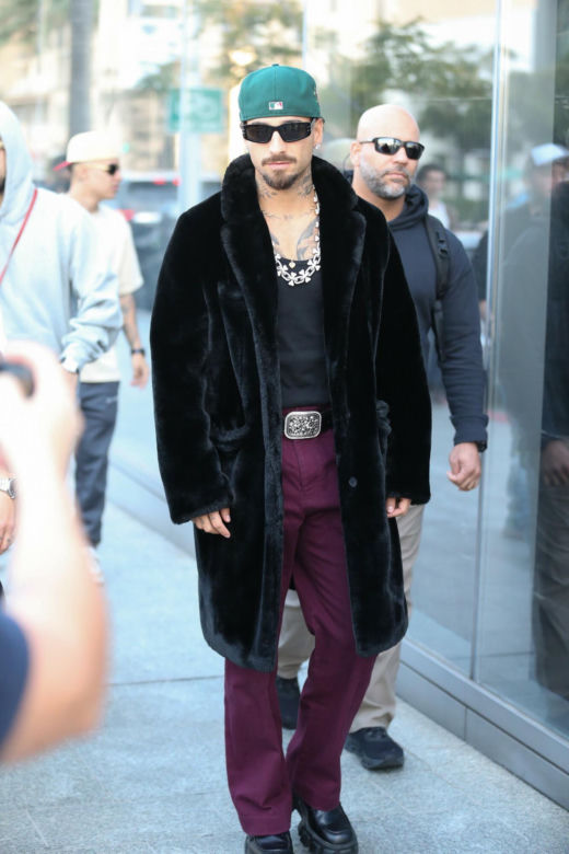 Maluma na ulicy w Los Angeles, 2024