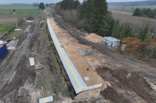 Budowa linii kolejowe Łomża-Śniadowo