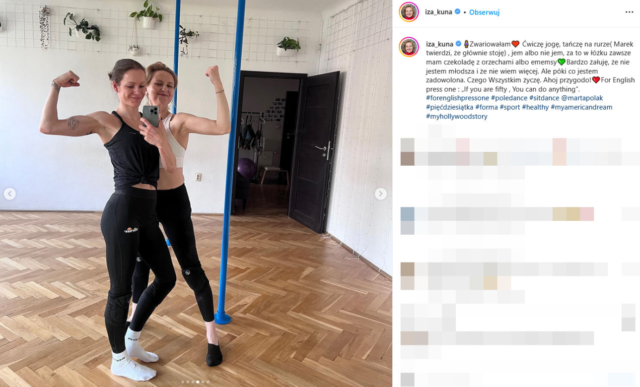  Izabela Kuna tańczy na rurze