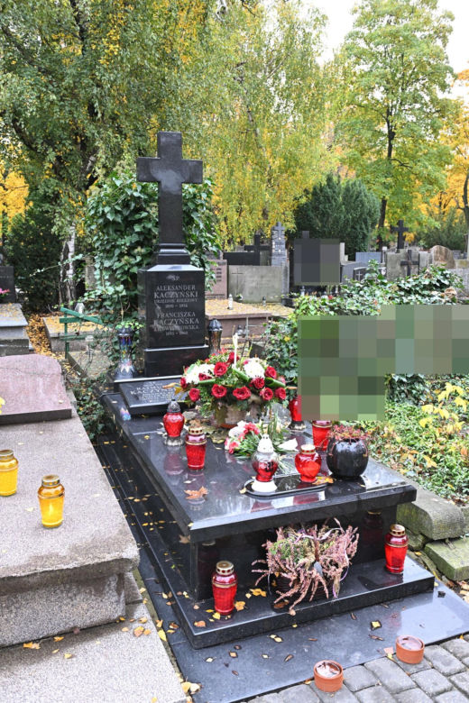 Grób Rajmunda Kaczyńskiego i jego rodziców 