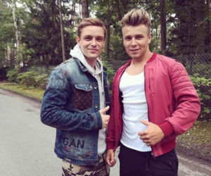 Barwy szczęścia po wakacjach 2018. Hubert (Marek Molak), Patryk (Konrad Skolimowski)