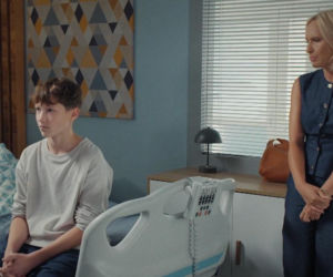 M jak miłość odc. 1916. Franek (Jarosław Śmigielski), Dorota (Iwona Rejzner)