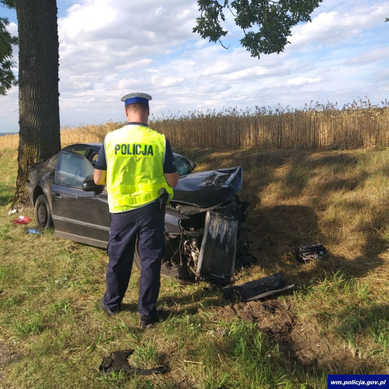 Tragiczny wypadek na trasie Korsze - Reszel