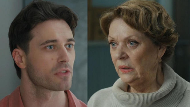 Barwy szczęścia, odcinek 3282. Cezary (Marcel Opaliński), Józefina (Elżbieta Jarosik)