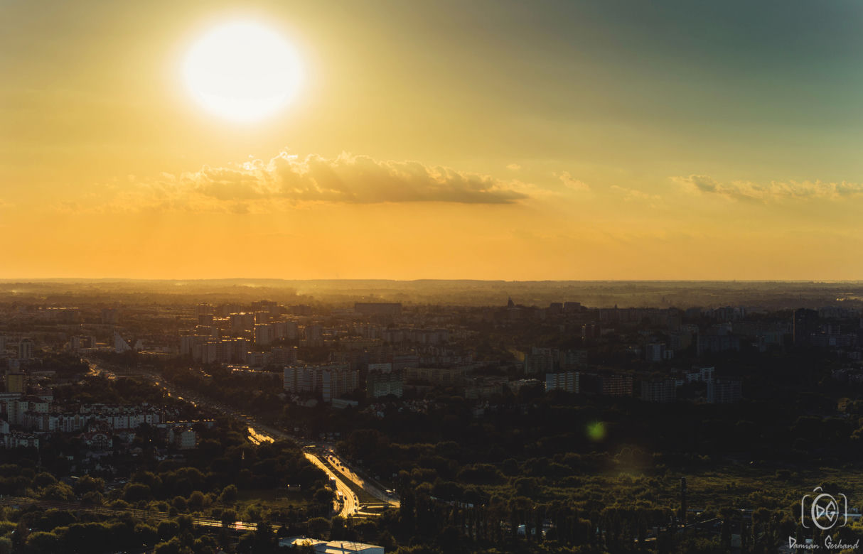 Lublin widziany z elektrociepłowni Wrotków