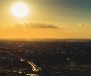 Lublin widziany z elektrociepłowni Wrotków