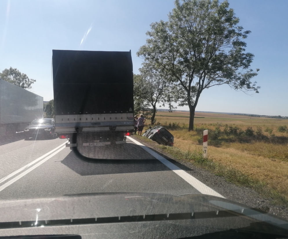 Wypadek DK7. Utrudnienia w kierunku Krakowa