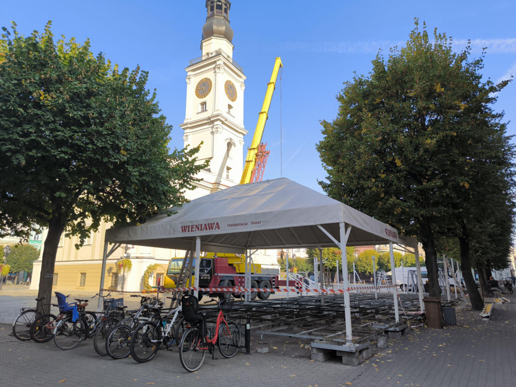 Rynek w Lesznie przed remontem