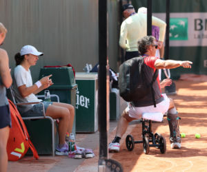 Iga Świątek na ostatnim treningu przez III rundą Roland Garros