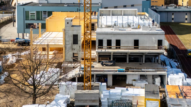 Budowa Kulturoteki w Wesołej w Warszawie