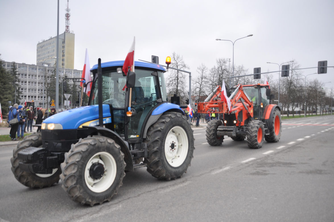 Strajk rolników w Kielcach. 14 marca 2024