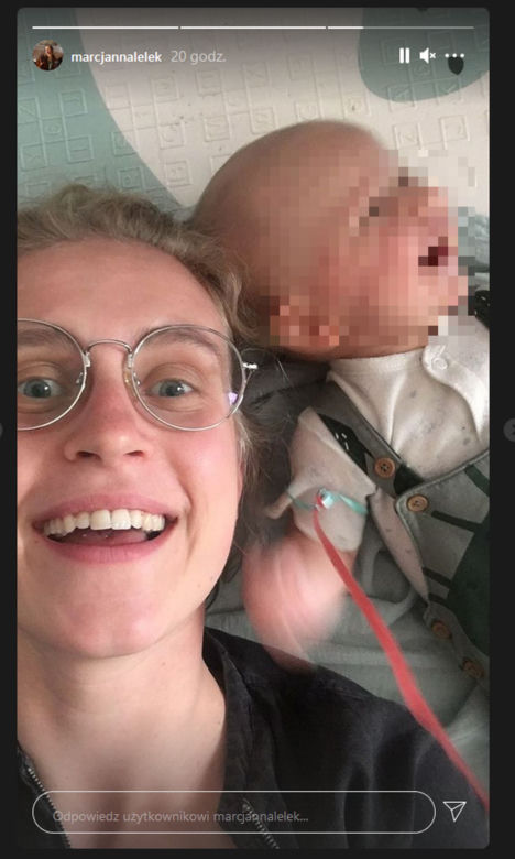 Marcjanna Lelek (Natalka z M jak miłość) pokazła dziecko na Instagramie