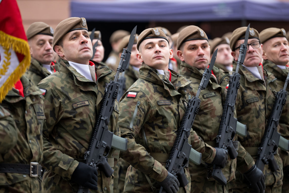 Przysięga terytorialsów w Poznaniu