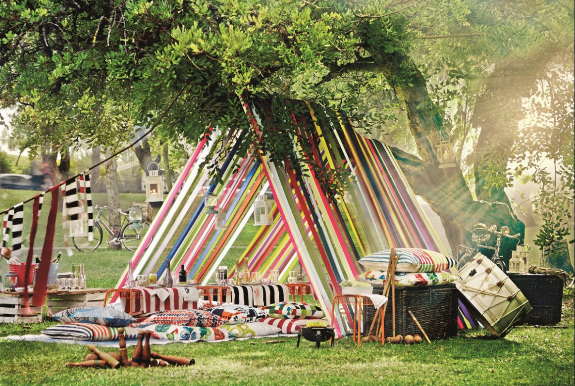 Piknik w ogrodzie