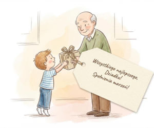 Kartka z życzeniami na Dzień Dziadka 2026