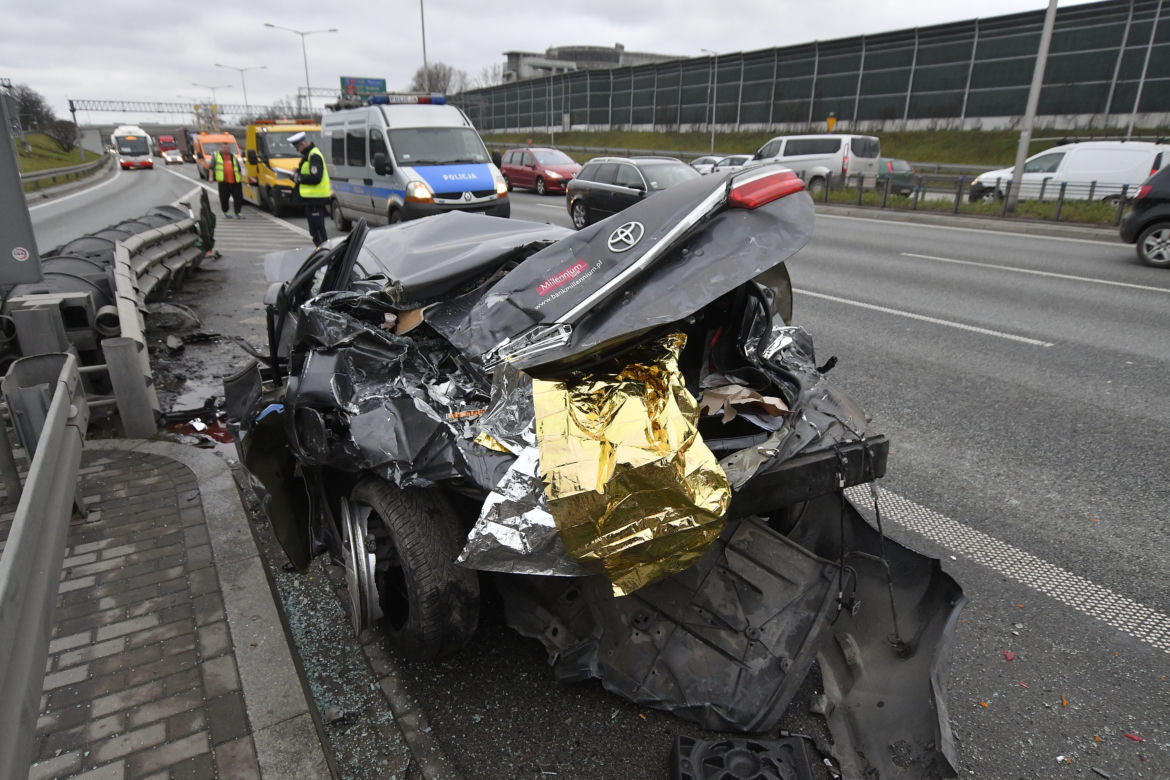 Wypadek na trasie S8