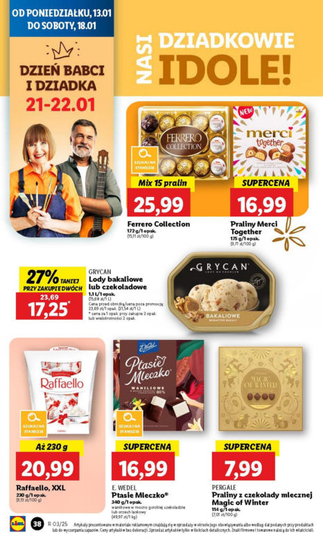 Nowa promocja na Dzień Babci i Dziadka w Lidlu
