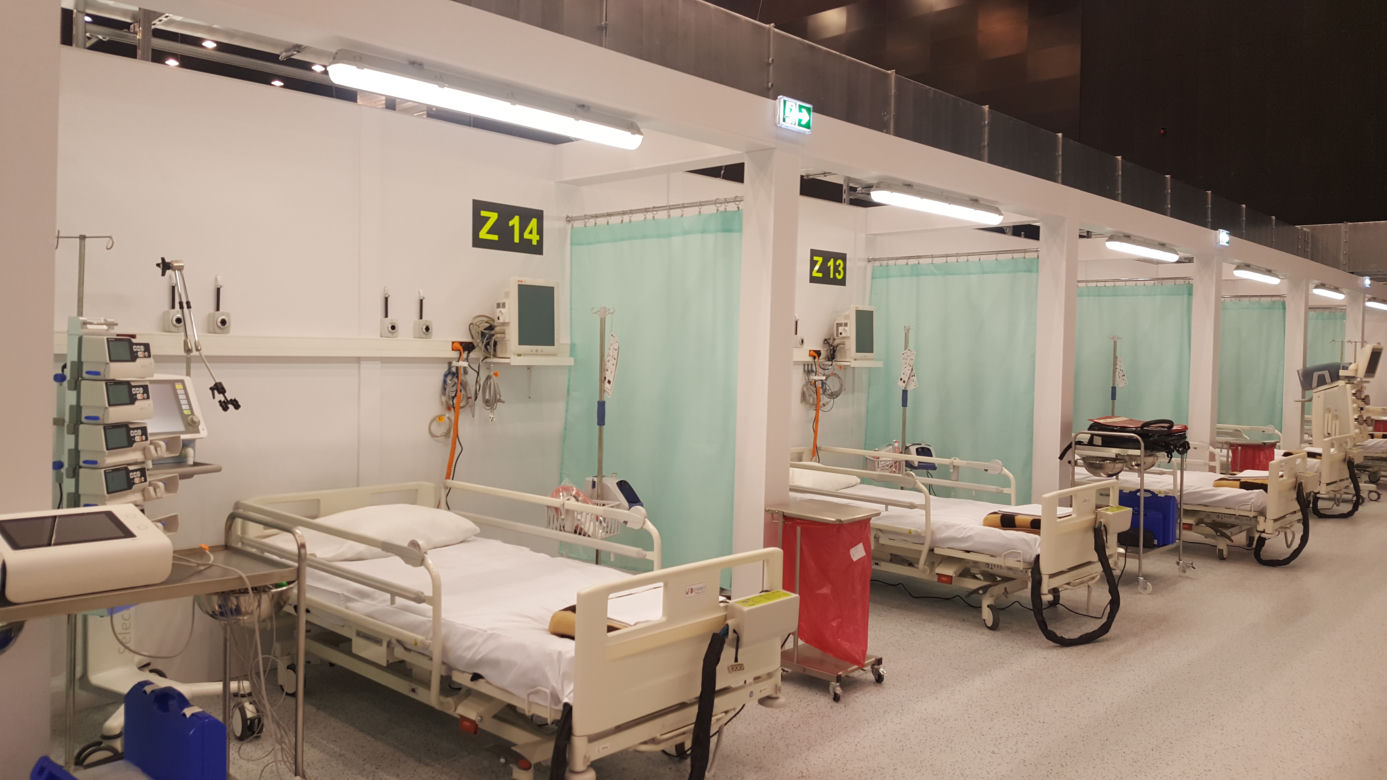 Szpital tymczasowy w Katowicach gotowy na przyjęcie pacjentów