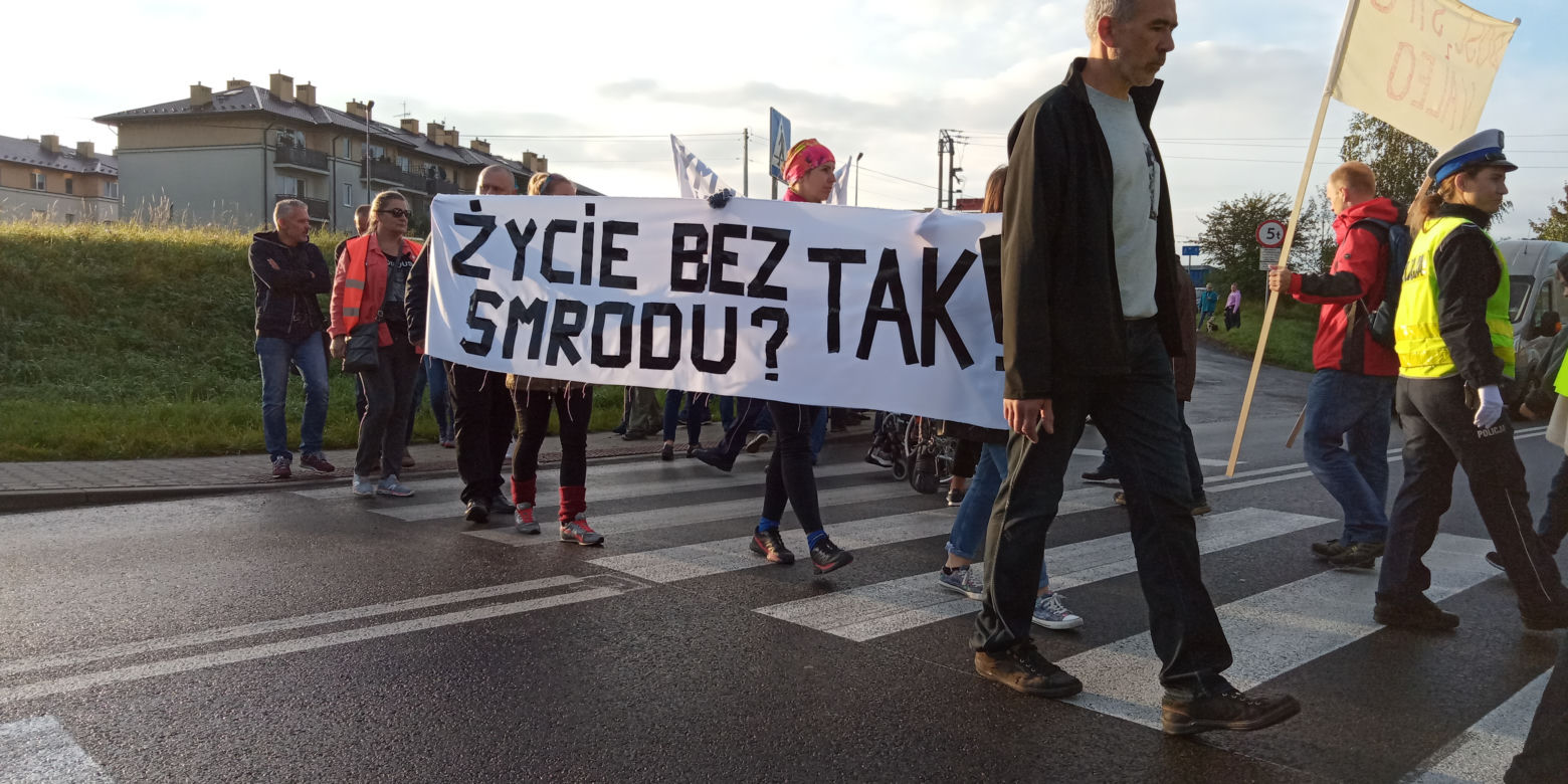 Wielki protest w Skawinie